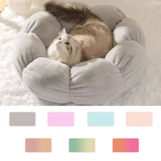 Flower-Shaped Dog Mat Plush Flower-shaped Dog Beds for Small Dogs Comfortable Sleep Cat Bed  Indoor and Outdoor Use