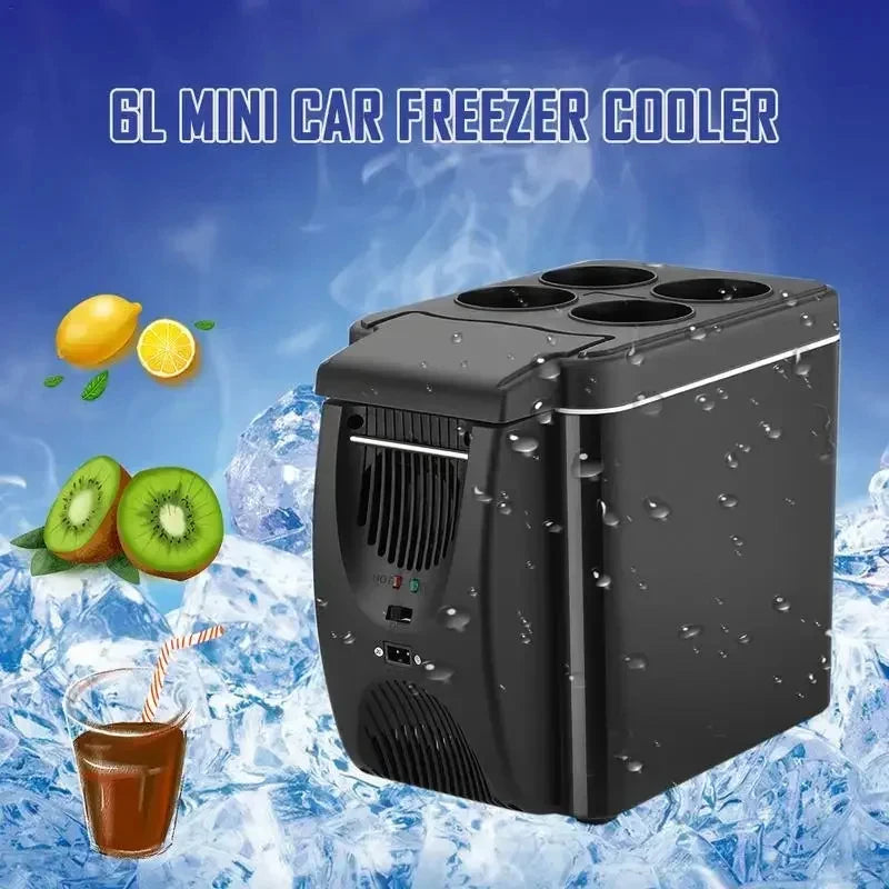 Electric Car Refrigerator 6L 12V Mini Freezer Car Freezer Cooler and Warmer Electric Fridge Portable Icebox Travel Refrigerato