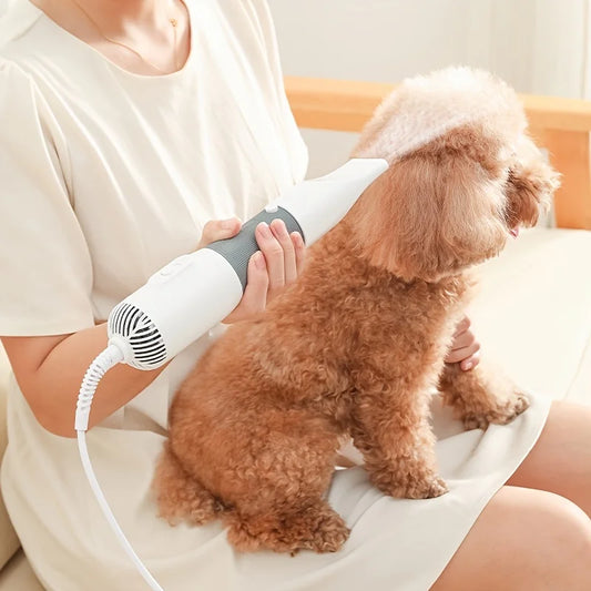 Quiet Pet Grooming Dryer With Comb Brush For Grooming Dogs Cats And Kittens-Fast Drying And Gentle On Fur