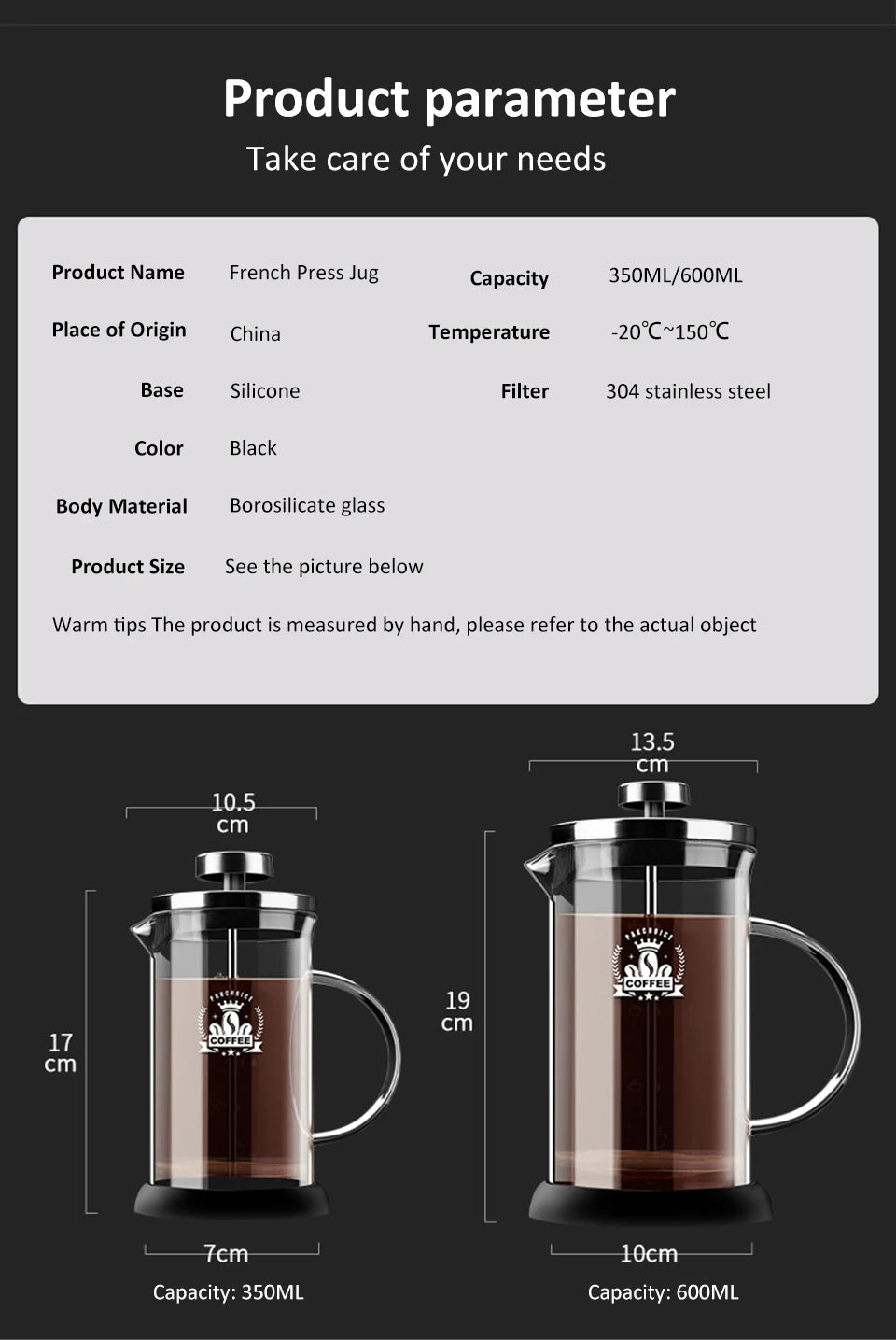 French Press Coffee Pot