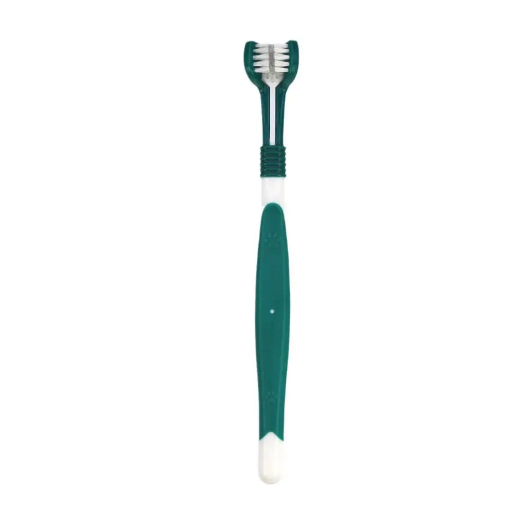 3 Sided Pet Toothbrush Dog Plastic Toothbrush Removing Bad Breath Care Tartar Cleaning Mouth Pet Dental Cat Cleaning Mouth