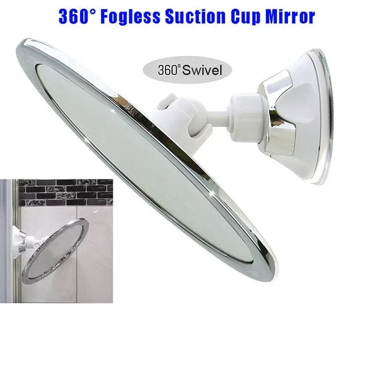 Makeup Mirror With Holder Suction Cup 360 Rotation Shower Shave Round Mirrors Bathroom Mirrors Washroom