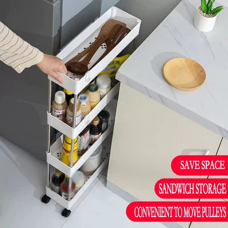 3/4 Tier Rolling Storage Cart