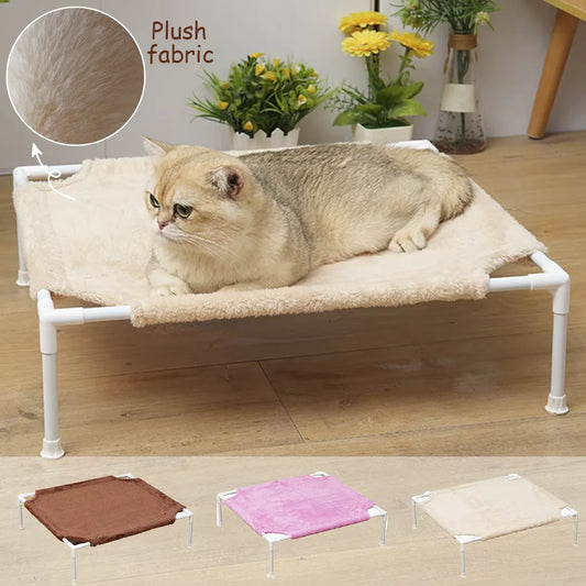 Pet Camping Bed Elevated Bed for Dogs Folding Puppy Camping Bed Cat House Portable Removable Washable Puppy Beds Dog Hammock