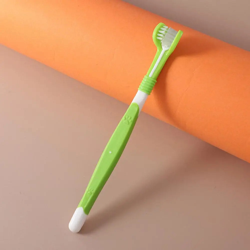3 Sided Pet Toothbrush Dog Plastic Toothbrush Removing Bad Breath Care Tartar Cleaning Mouth Pet Dental Cat Cleaning Mouth