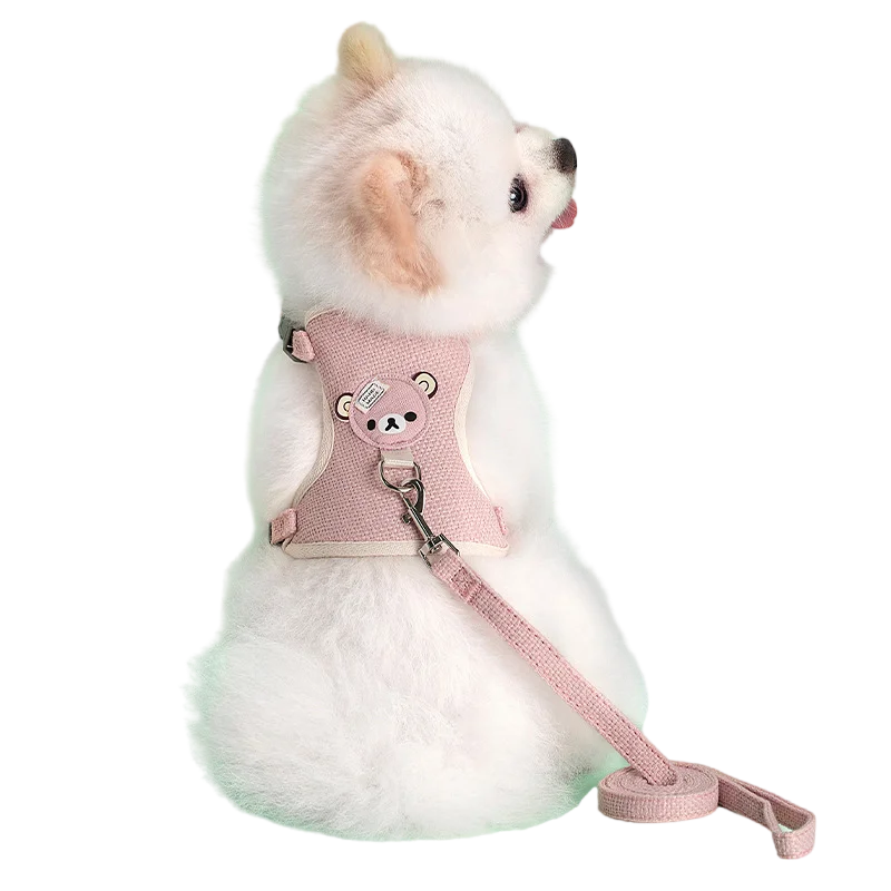 Cute Pet Harness Leash Set for Small Mid Dogs Cat