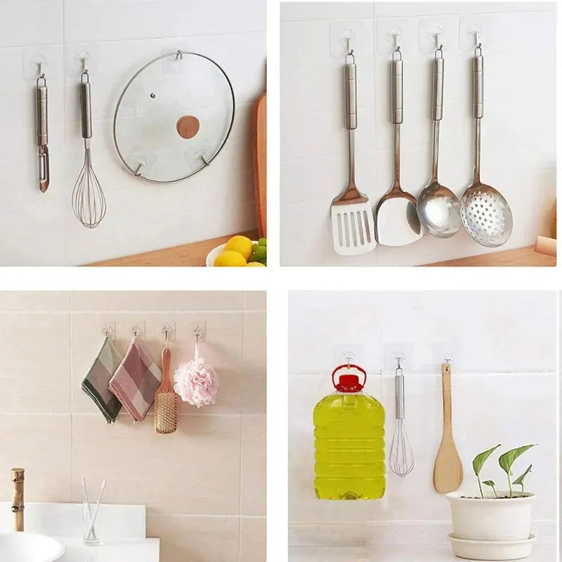 Transparent Stainless Steel Strong Self Adhesive Hook