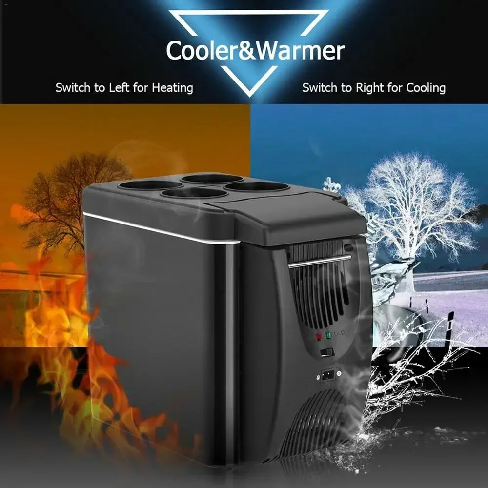 Electric Car Refrigerator 6L 12V Mini Freezer Car Freezer Cooler and Warmer Electric Fridge Portable Icebox Travel Refrigerato
