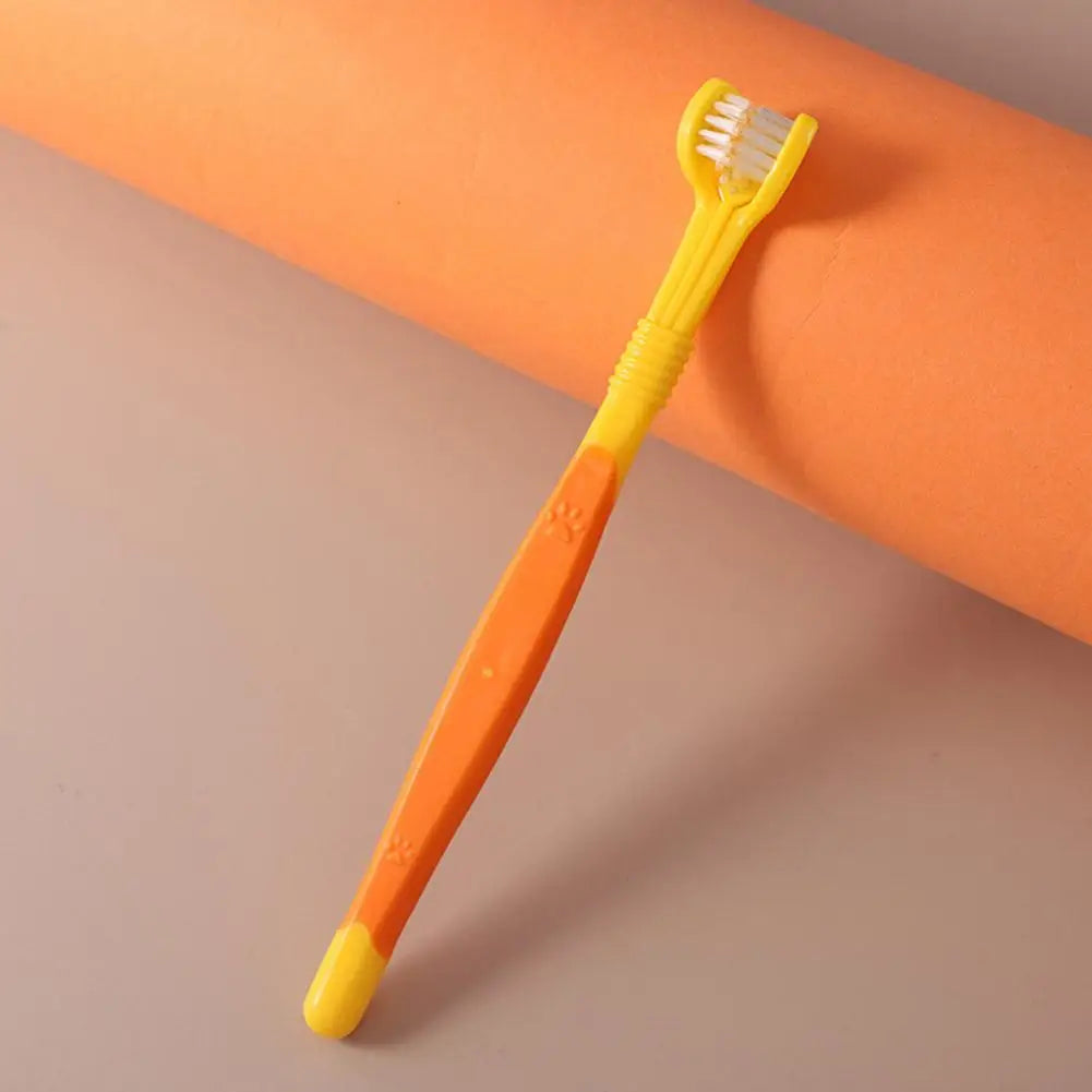 3 Sided Pet Toothbrush Dog Plastic Toothbrush Removing Bad Breath Care Tartar Cleaning Mouth Pet Dental Cat Cleaning Mouth