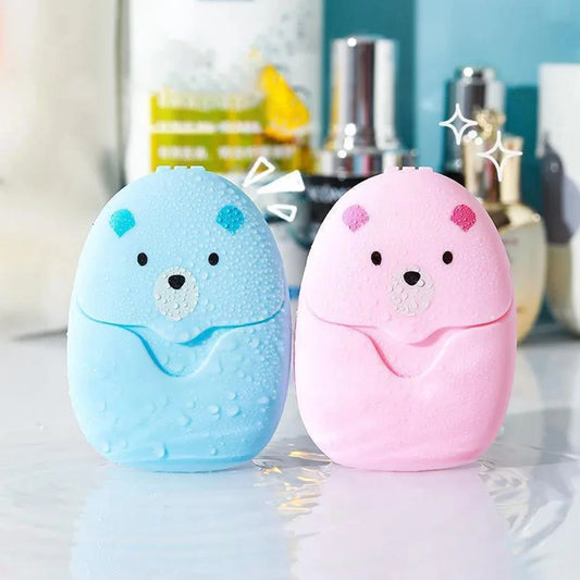 50pcs/box Gentle Water-Soluble Paper Soap Sheets - Deep Cleansing, Moisturizing, and Non-Irritating for Sensitive Skin