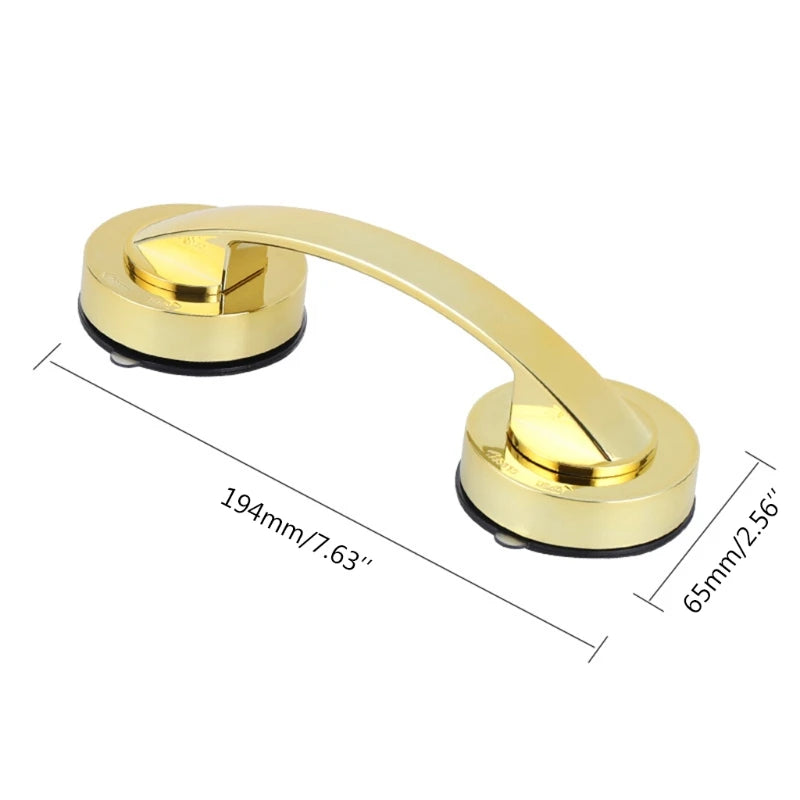 Hot 1/2Pcs Safety Helping Handle Anti Slip Support Toilet Bathroom Safe Grab Bar Handle Vacuum Sucker Suction Cup Handrail