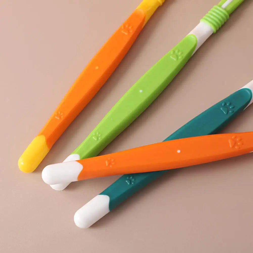 3 Sided Pet Toothbrush Dog Plastic Toothbrush Removing Bad Breath Care Tartar Cleaning Mouth Pet Dental Cat Cleaning Mouth