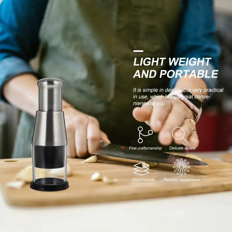 Manual Garlic Press Machine Onion Chopper Garlic Squeezer Fruit Vegetable Crusher Kitchen Chopper Tool
