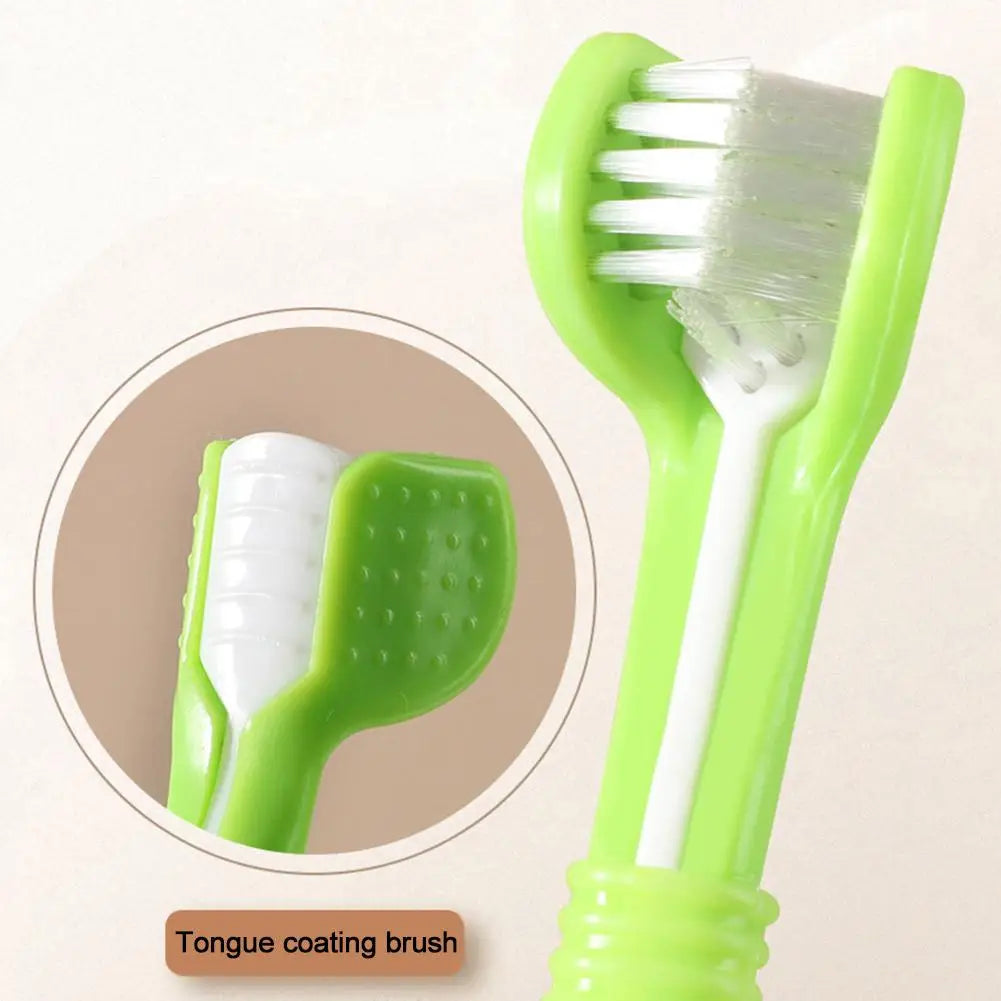 3 Sided Pet Toothbrush Dog Plastic Toothbrush Removing Bad Breath Care Tartar Cleaning Mouth Pet Dental Cat Cleaning Mouth