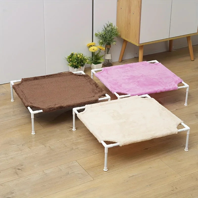 Pet Camping Bed Elevated Bed for Dogs Folding Puppy Camping Bed Cat House Portable Removable Washable Puppy Beds Dog Hammock