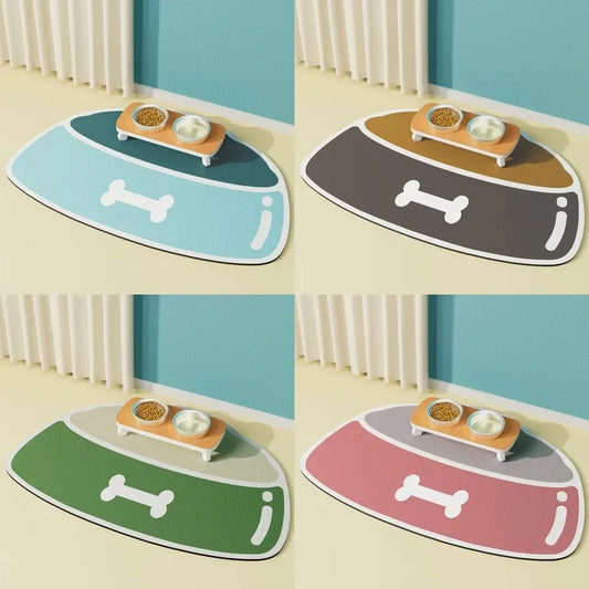 High quality pet cat and dog feeding diatom mud mats feeding splash-proof mats absorbent quick-drying household carpet mats
