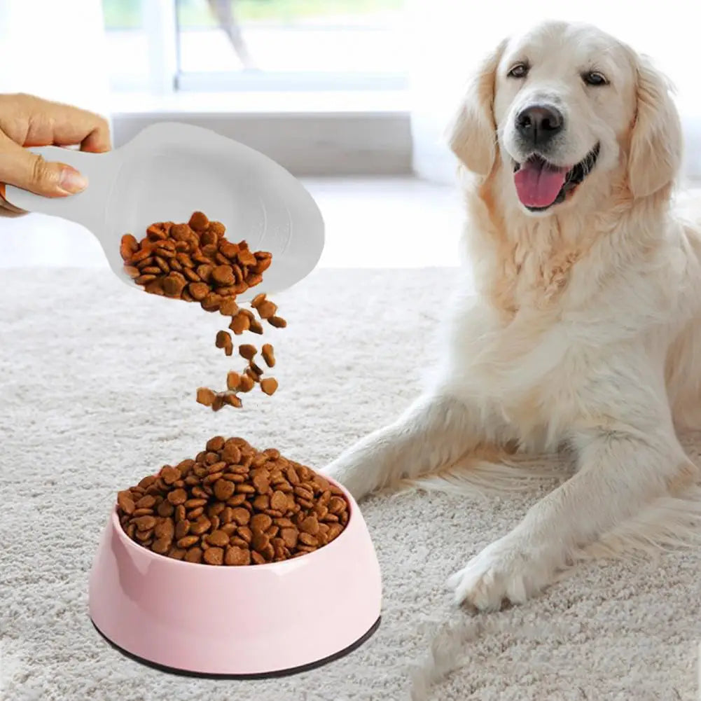Pet Food Spoon Accurate Measurements 1 Cup 1/2 Cup 1/4 Cup Food Measuring Tool Space Saving Design Pet Spoon For Dogs Cats