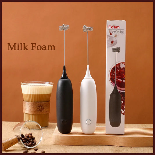 Mini Electric Whisk Foamer Blender Wireless