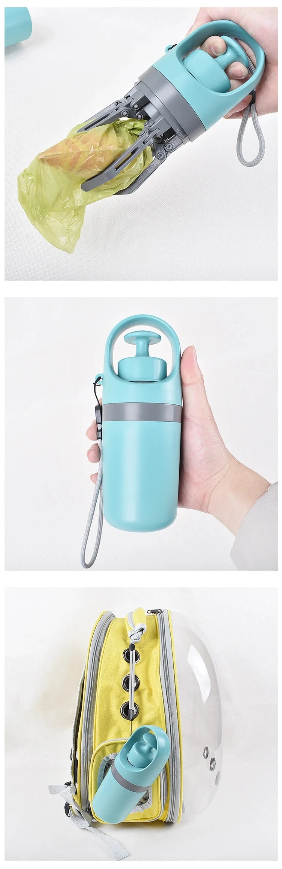 Pet Feces Pickup Dog Walking  Portable Excrement Shovel Picker Excrement Garbage Bag Dispenser Dog AccessoriesZero-contact