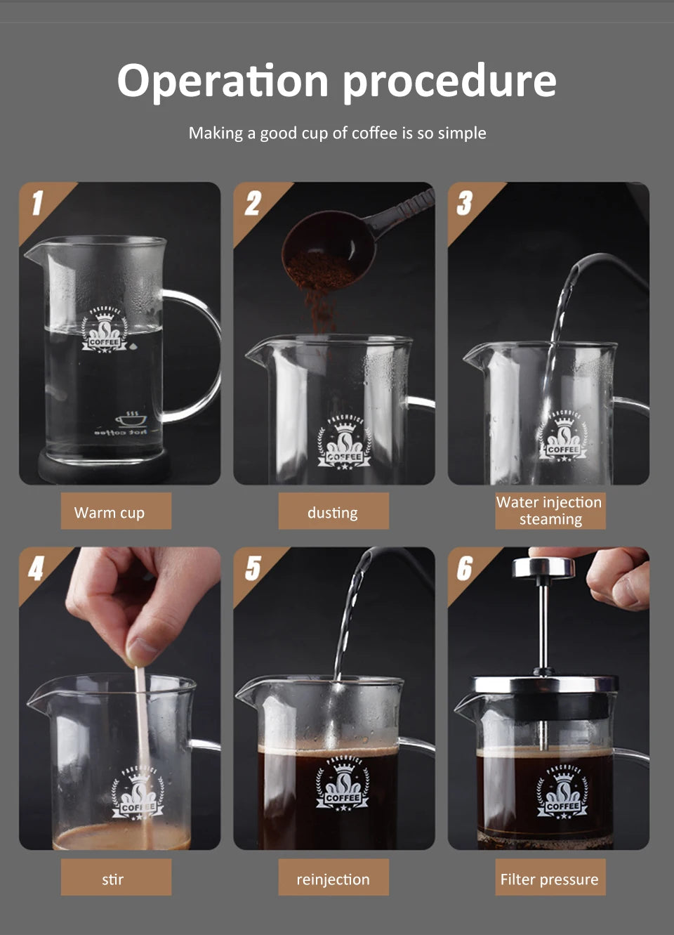 French Press Coffee Pot