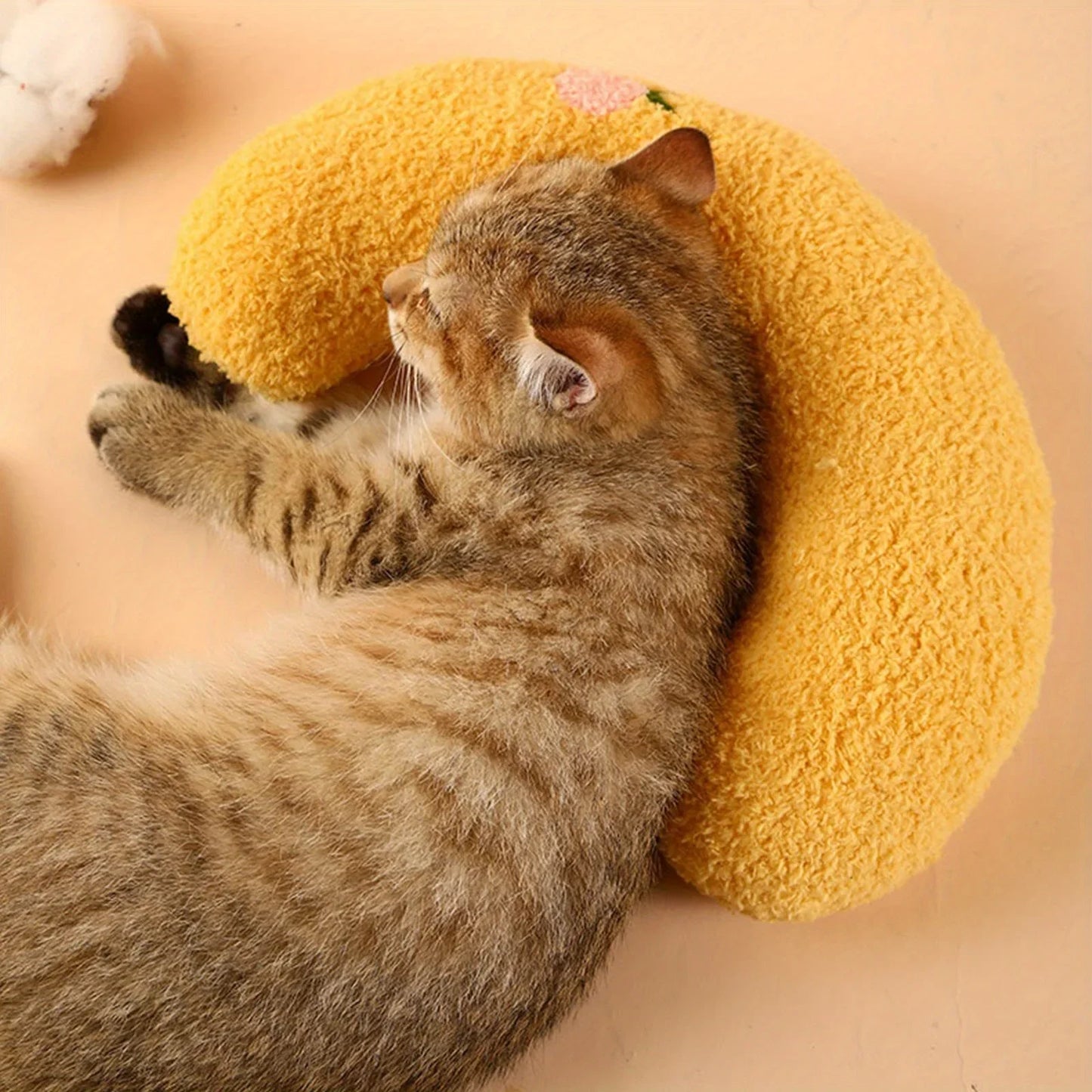 Pet Pillow Deep Sleep U-shaped Pillow Cat Special Small Pillow Cat Mat Soft Small Blanket Dog Small Pillow Dog Special Pillow