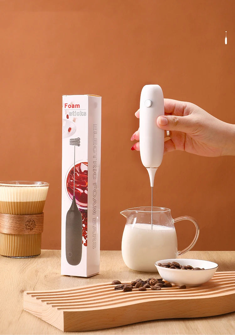 Mini Electric Whisk Foamer Blender Wireless